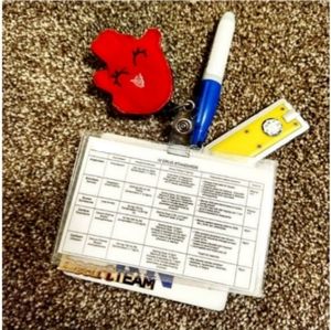Travel ICU/ED Nurse Medication Badge Card